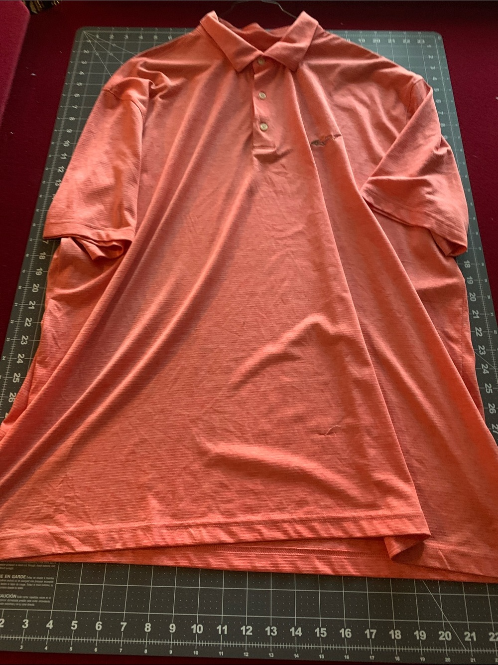 Greg Norman Collection Men's Polo in Coral
